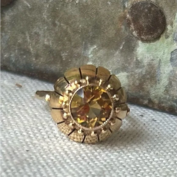 Antique/Vintage 14k Citrine Ring - Picture 16 of 16